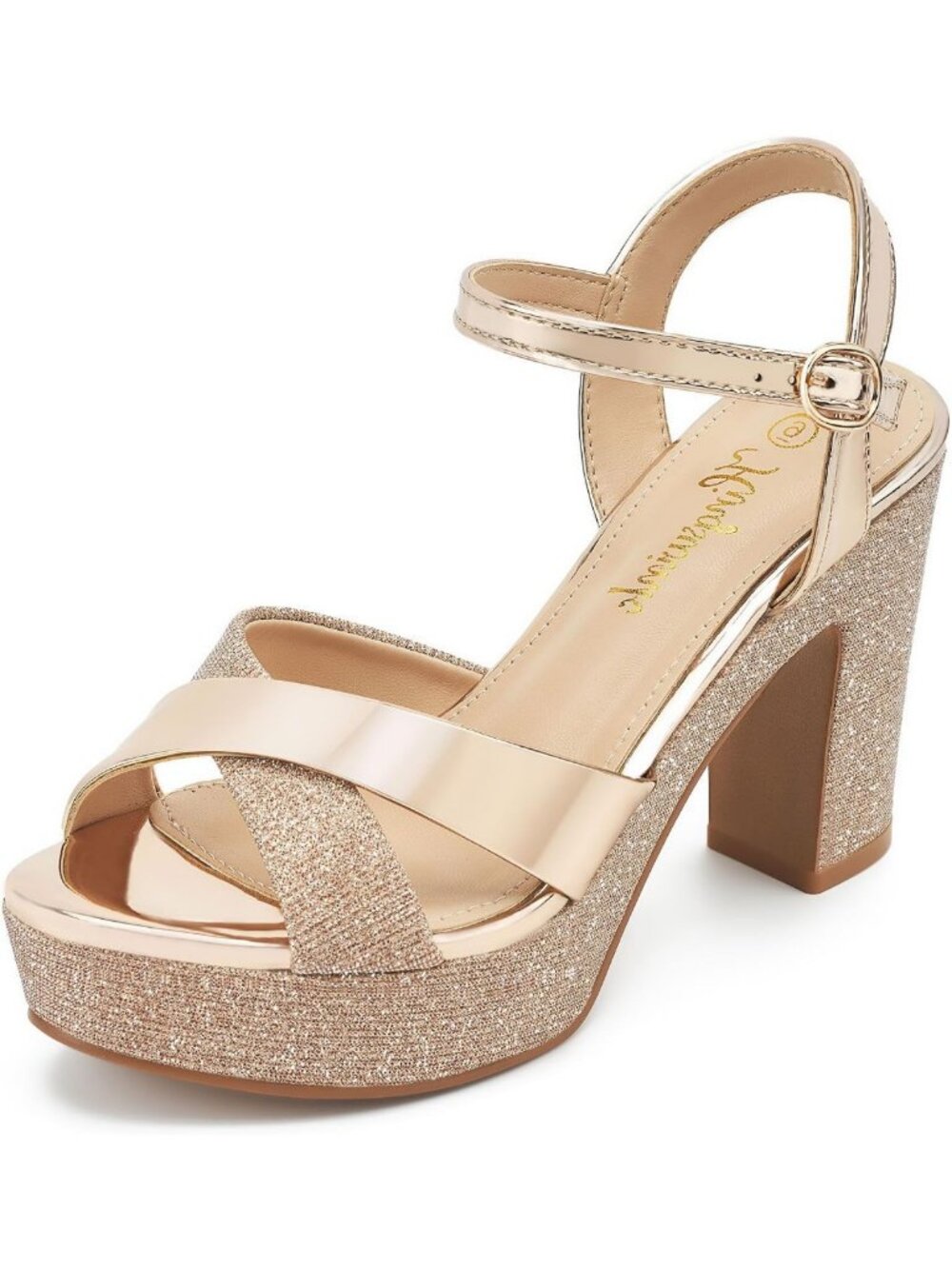 Sparkly Platform Sandals - Chic High Heels for Parties & Special Occasions